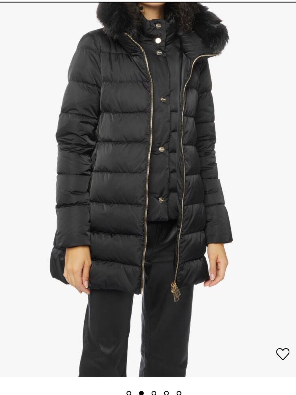 Herno Faux Fur Collar Down Puffer Coat